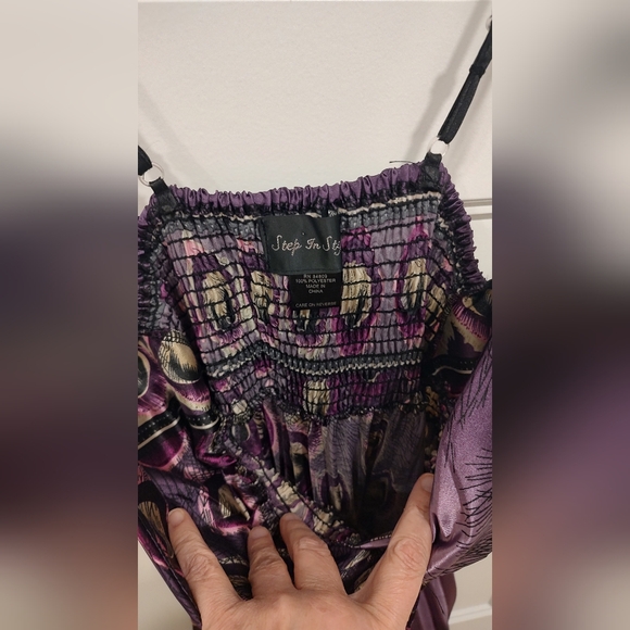 2 For $12 Sale! HOST PICK Step in Style Purple Peacock Maxi Dress - Picture 4 of 7